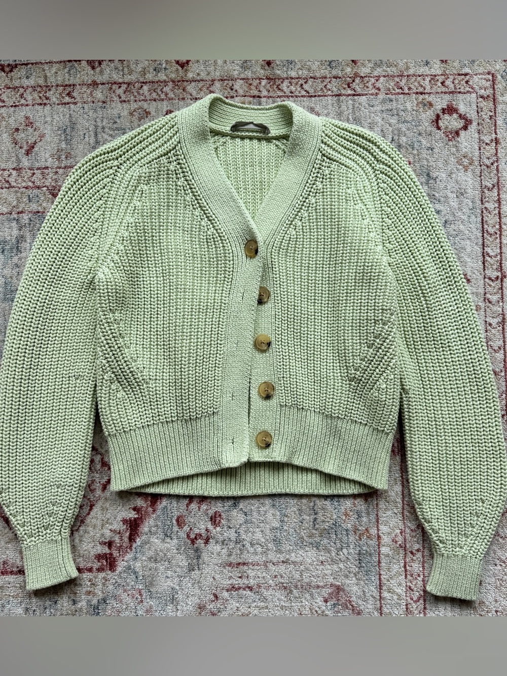 NWOT Everlane Green Knit Cardigan